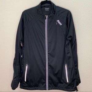 Black ASICS Lightweight Windbreaker, Men’s Large